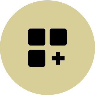 App grid icon with a plus sign.